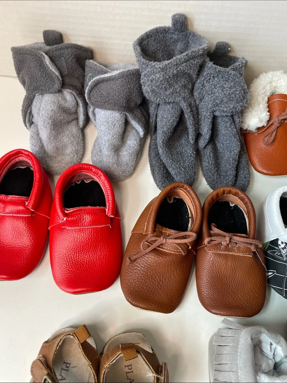8 Pairs Bundle Boys bundle Soft Slip-On Shoes 0 to 4